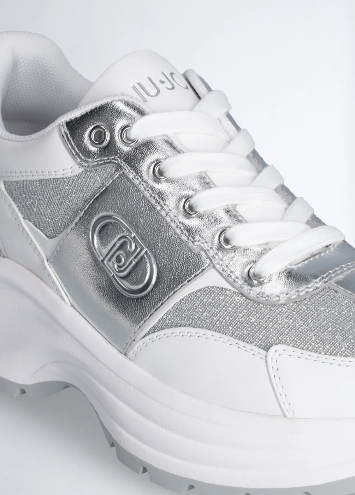 Liu Jo Sneakers en cuir et lurex|Femme Sneakers