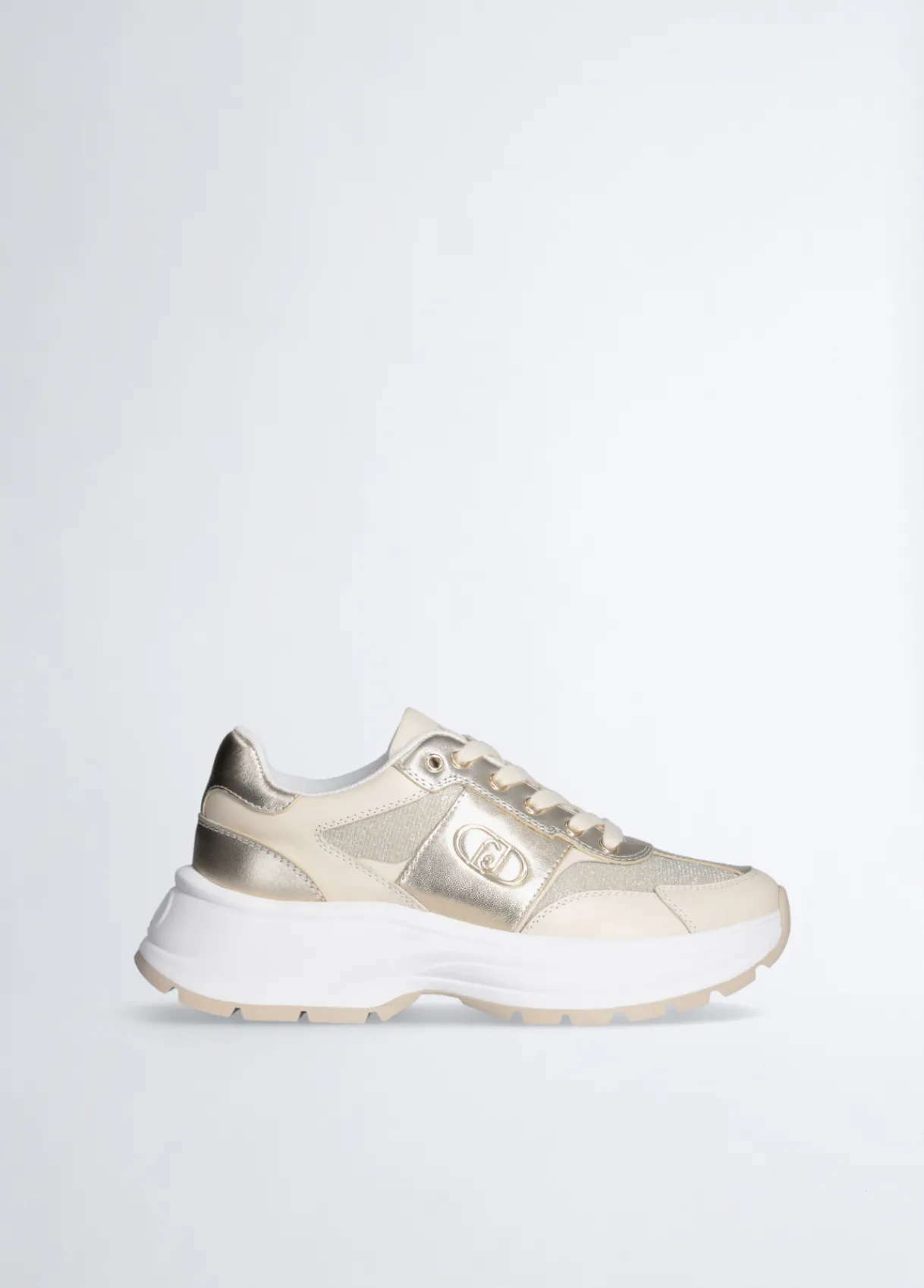 Liu Jo Sneakers en cuir et lurex|Femme Sneakers
