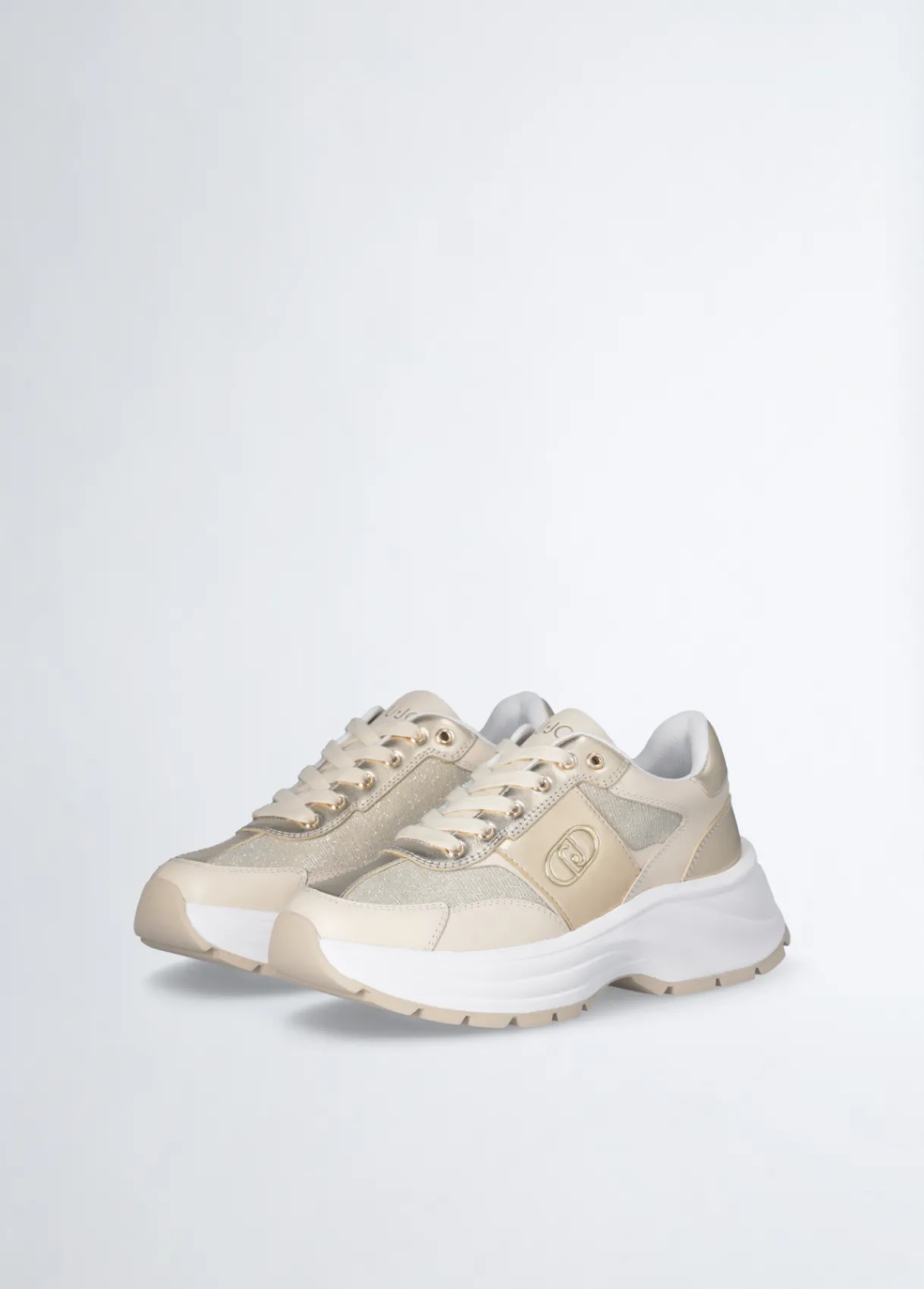 Liu Jo Sneakers en cuir et lurex|Femme Sneakers