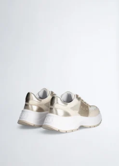 Liu Jo Sneakers en cuir et lurex|Femme Sneakers