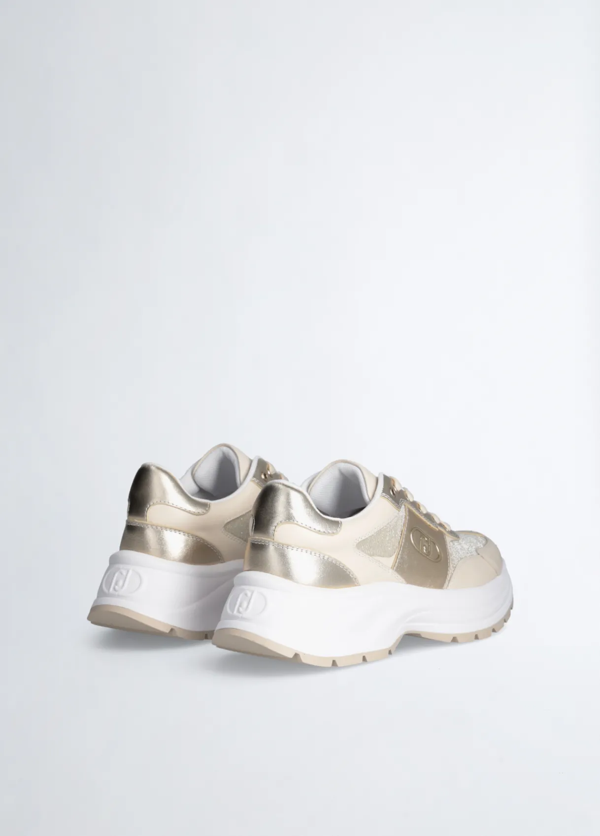 Liu Jo Sneakers en cuir et lurex|Femme Sneakers