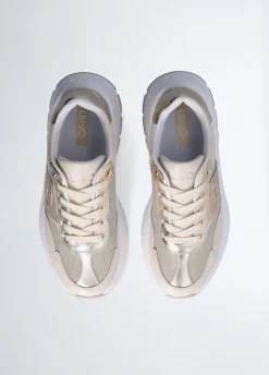 Liu Jo Sneakers en cuir et lurex|Femme Sneakers