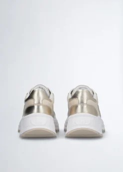 Liu Jo Sneakers en cuir et lurex|Femme Sneakers