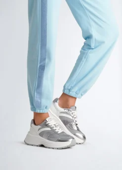 Liu Jo Sneakers en cuir et mesh brillant|Femme Sneakers