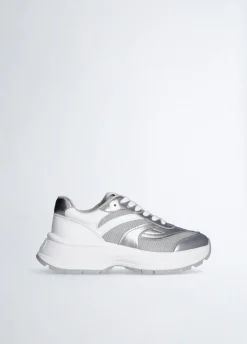Liu Jo Sneakers en cuir et mesh brillant|Femme Sneakers