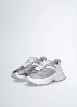 Liu Jo Sneakers en cuir et mesh brillant|Femme Sneakers