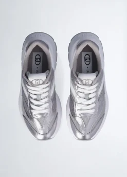 Liu Jo Sneakers en cuir et mesh brillant|Femme Sneakers