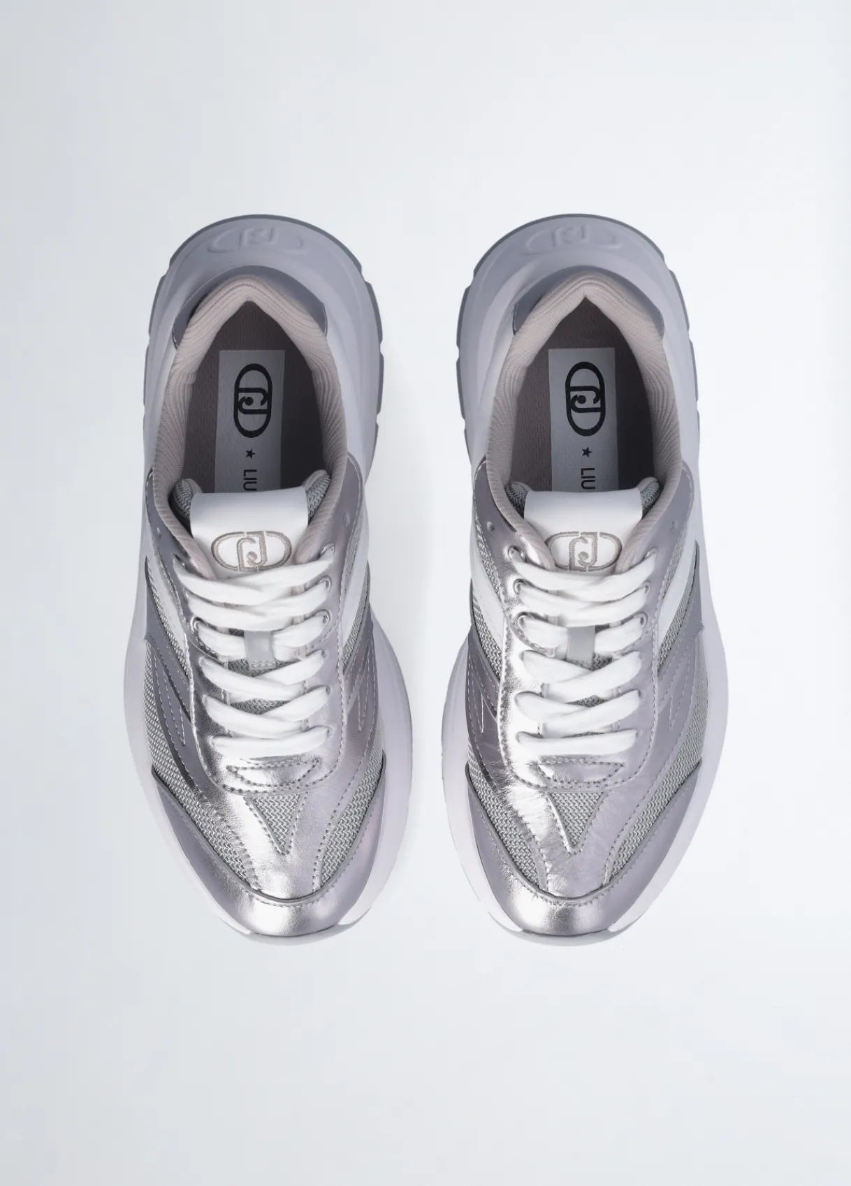 Liu Jo Sneakers en cuir et mesh brillant|Femme Sneakers
