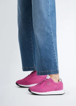 Liu Jo Sneakers en daim et maille filet brillante|Femme Sneakers