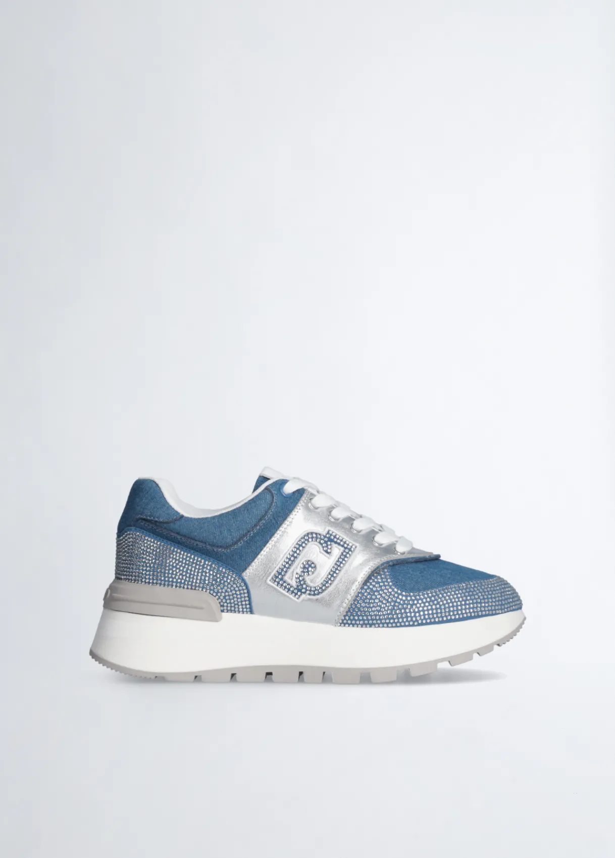 Liu Jo Sneakers en denim à strass|Femme Sneakers