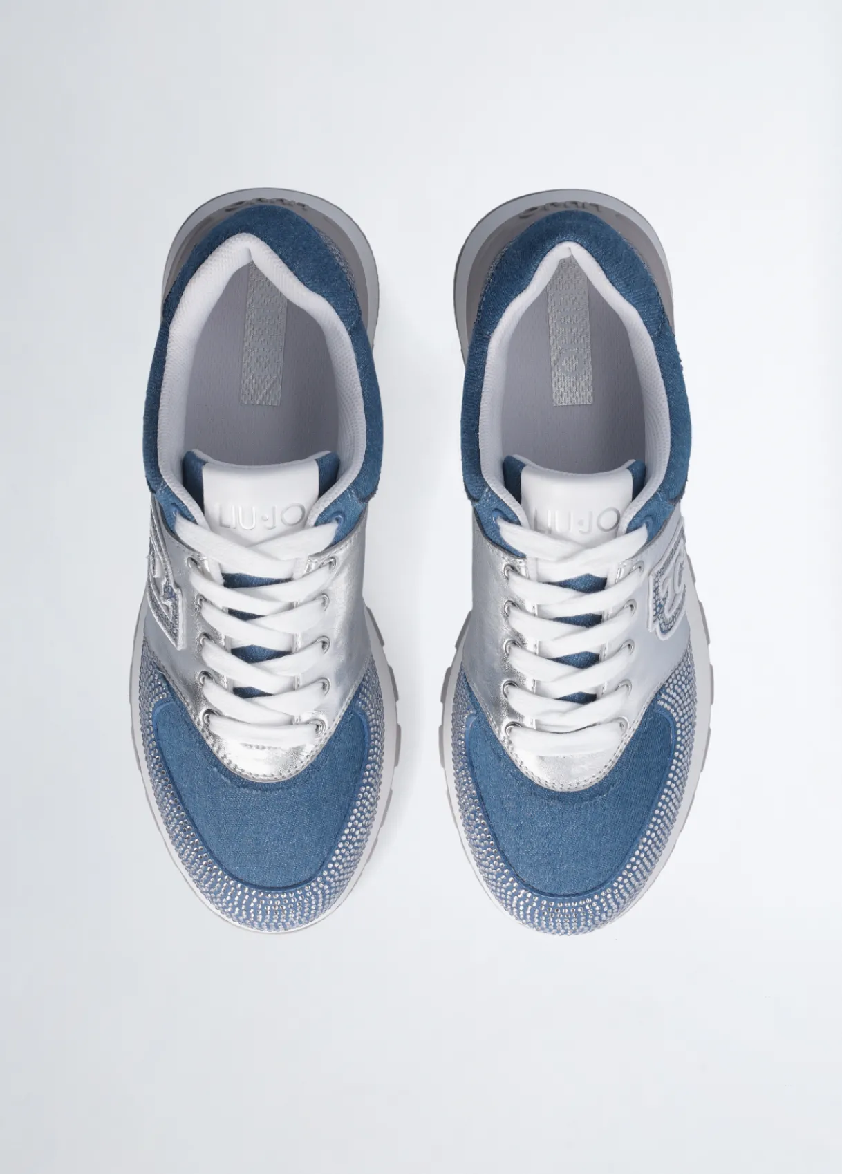 Liu Jo Sneakers en denim à strass|Femme Sneakers