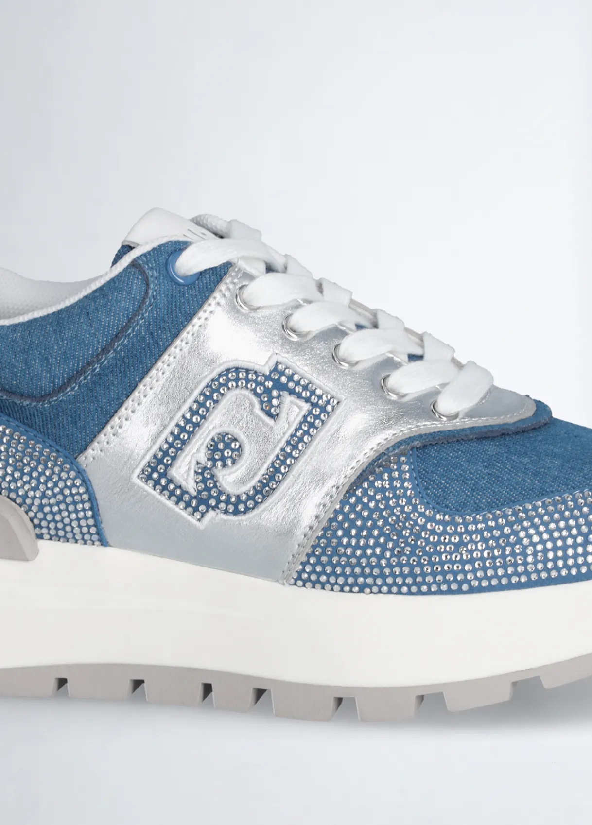 Liu Jo Sneakers en denim à strass|Femme Sneakers