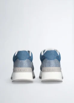 Liu Jo Sneakers en denim à strass|Femme Sneakers