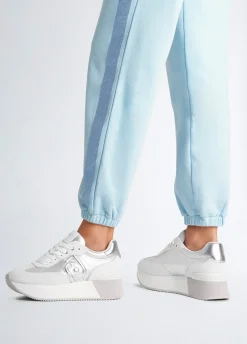 Liu Jo Sneakers en denim effet lamé|Femme Sneakers