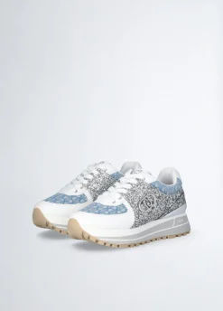Liu Jo Sneakers en glitter et monogramme|Femme Sneakers