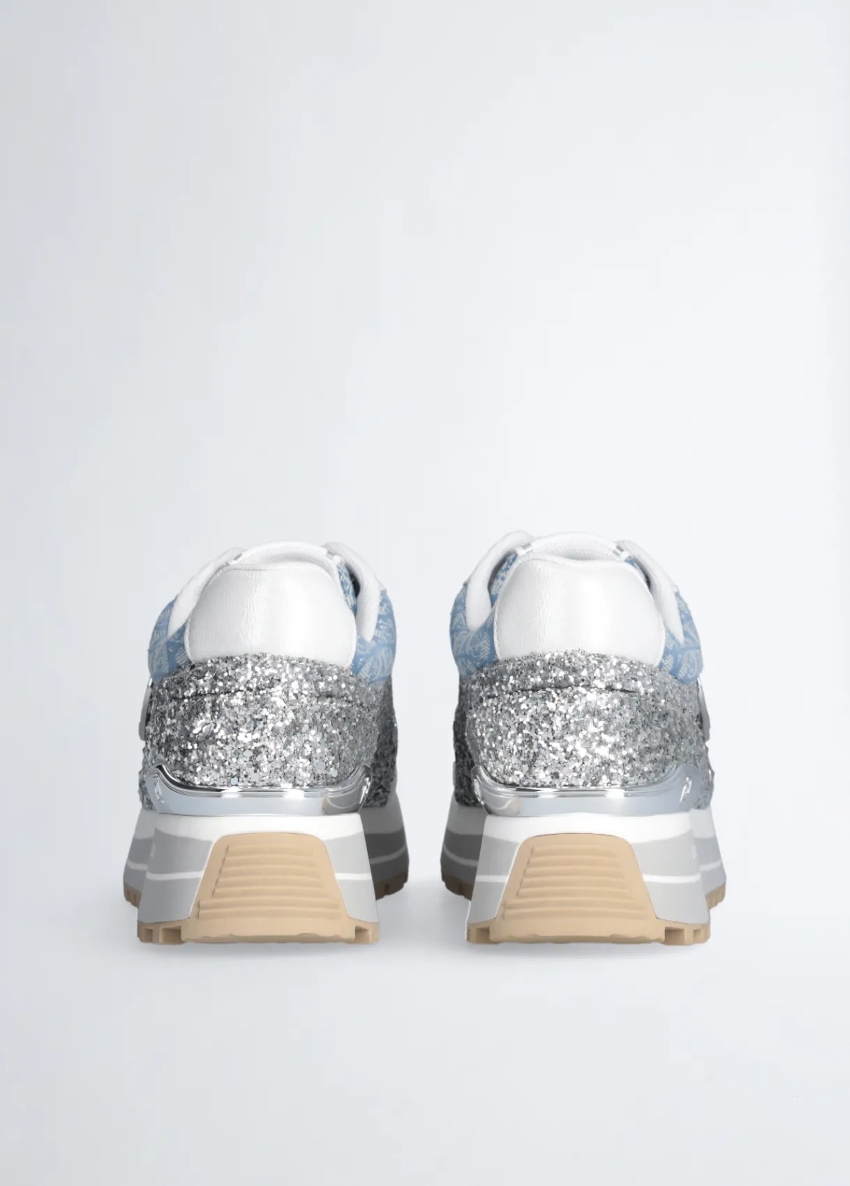 Liu Jo Sneakers en glitter et monogramme|Femme Sneakers
