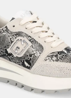 Liu Jo Sneakers en python avec strass|Femme Sneakers