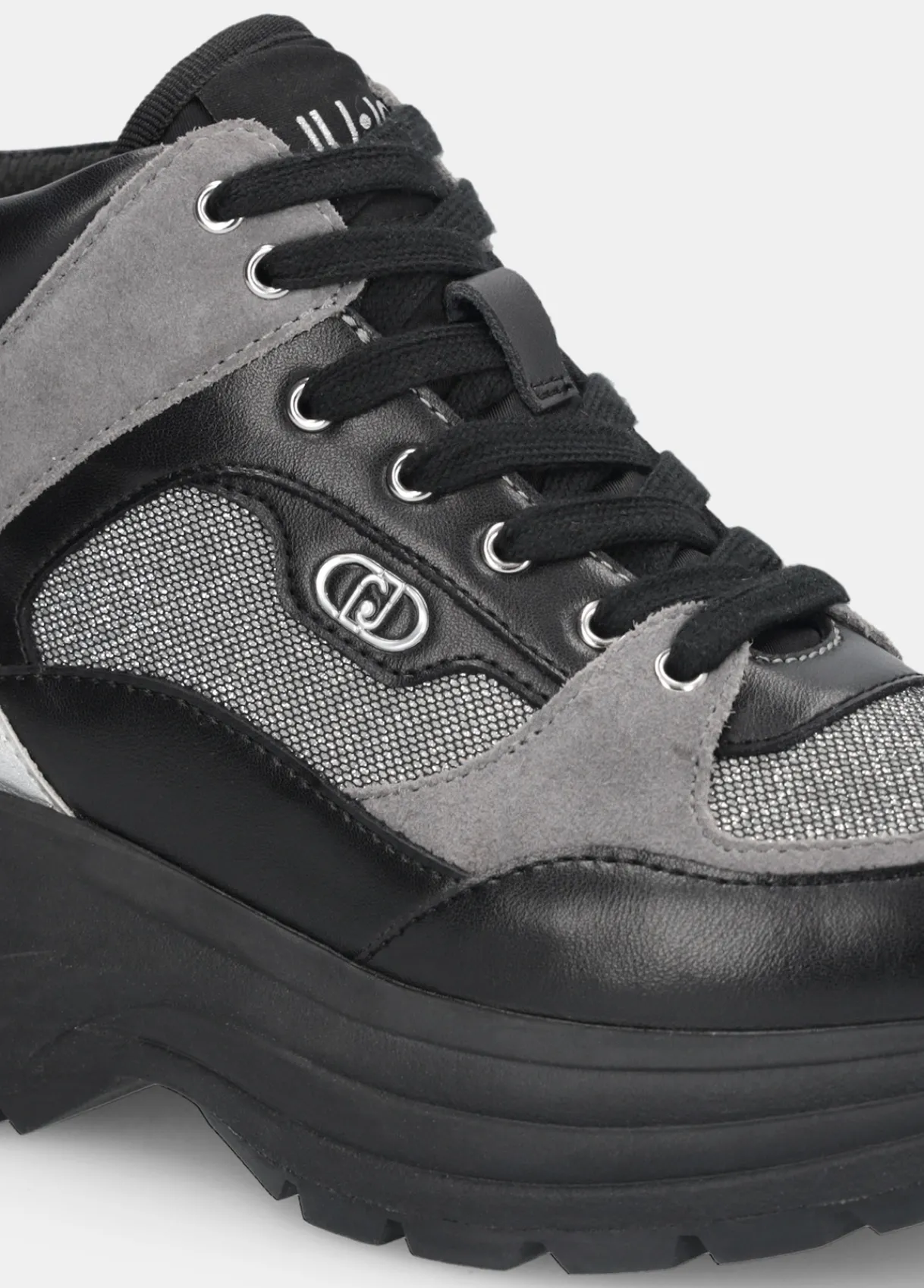 Liu Jo Sneakers mi-hautes en mesh glittéré|Femme Sneakers