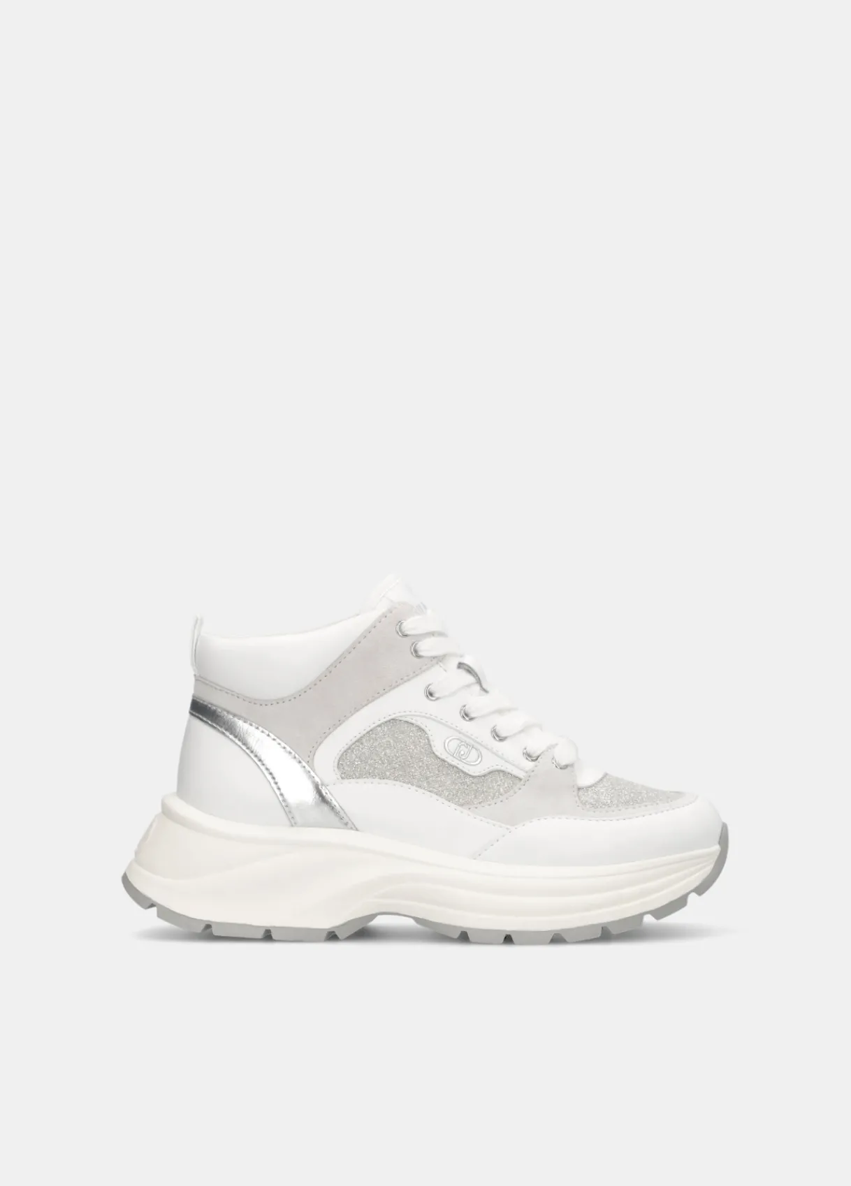 Liu Jo Sneakers mi-hautes en mesh glittéré|Femme Sneakers
