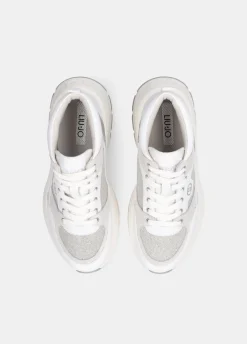 Liu Jo Sneakers mi-hautes en mesh glittéré|Femme Sneakers