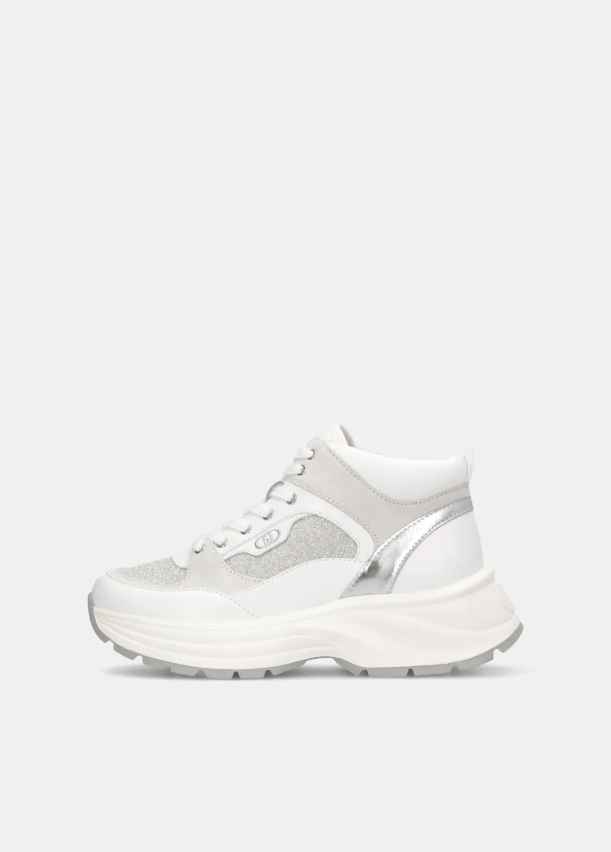 Liu Jo Sneakers mi-hautes en mesh glittéré|Femme Sneakers