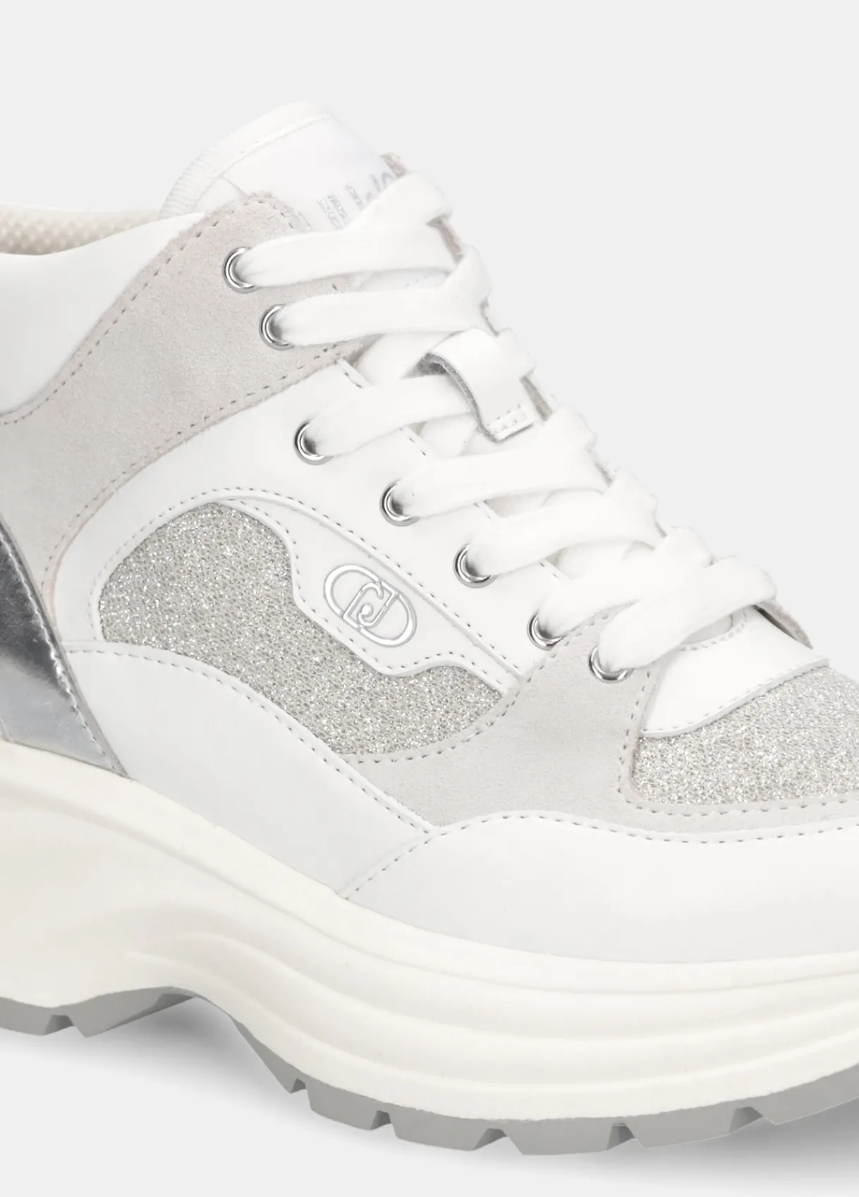 Liu Jo Sneakers mi-hautes en mesh glittéré|Femme Sneakers
