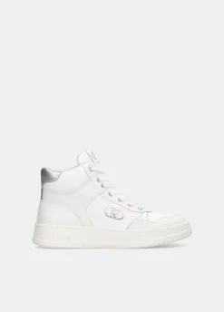 Liu Jo Sneakers modèle basket en cuir|Femme Sneakers