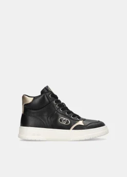 Liu Jo Sneakers modèle basket en cuir|Femme Sneakers