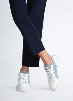 Liu Jo Sneakers monogramme en cuir|Femme Sneakers