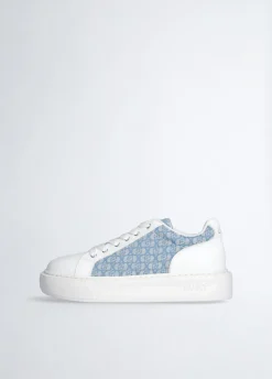Liu Jo Sneakers monogramme en cuir|Femme Sneakers
