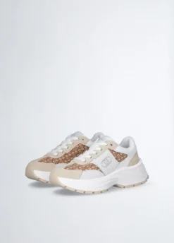 Liu Jo Sneakers monogramme en daim|Femme Sneakers