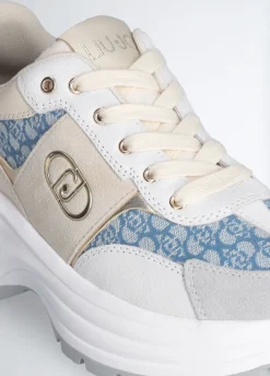 Liu Jo Sneakers monogramme en daim|Femme Sneakers