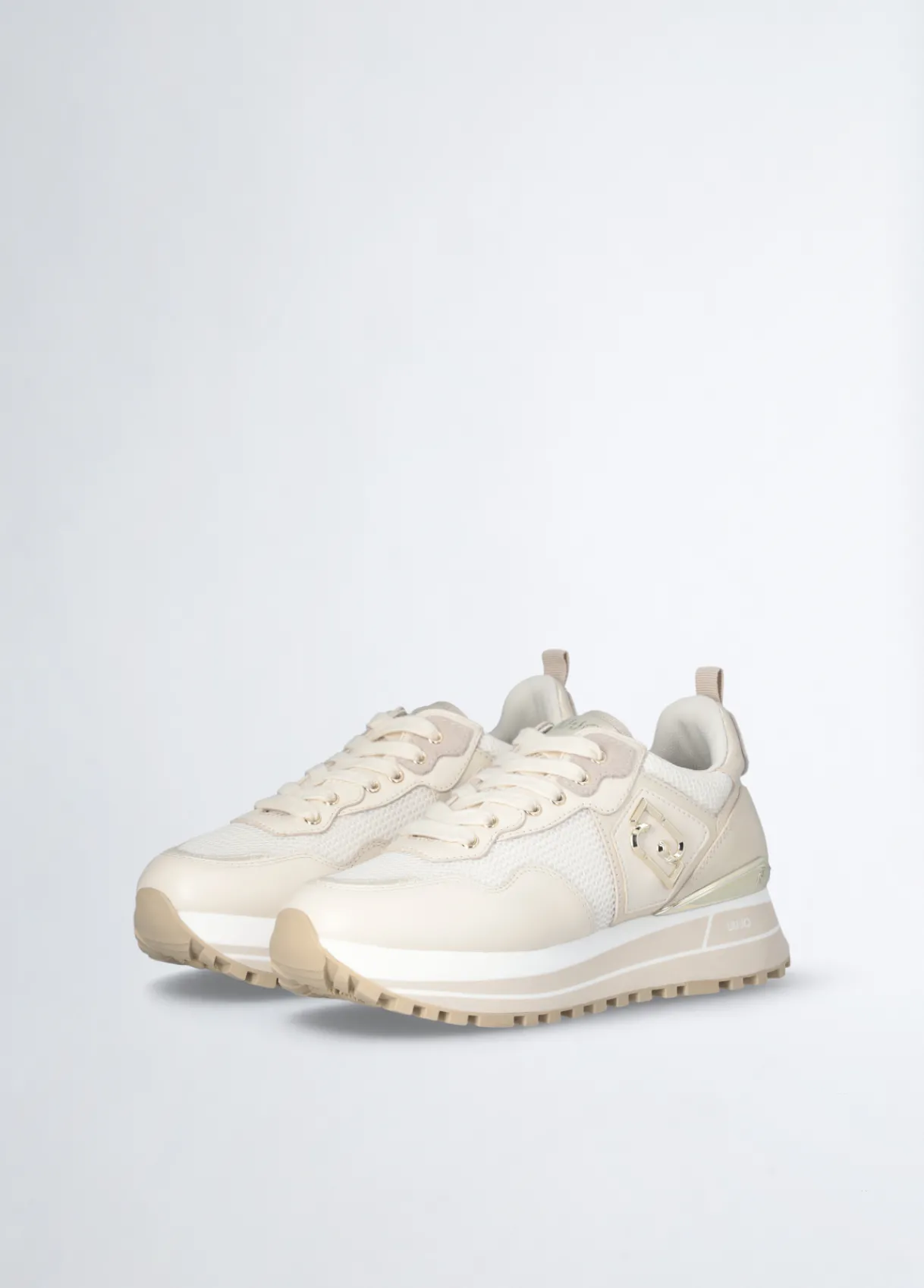 Liu Jo Sneakers plateforme en cuir et mesh|Femme Sneakers