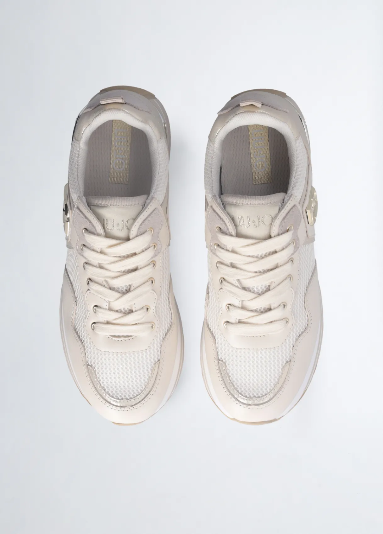 Liu Jo Sneakers plateforme en cuir et mesh|Femme Sneakers