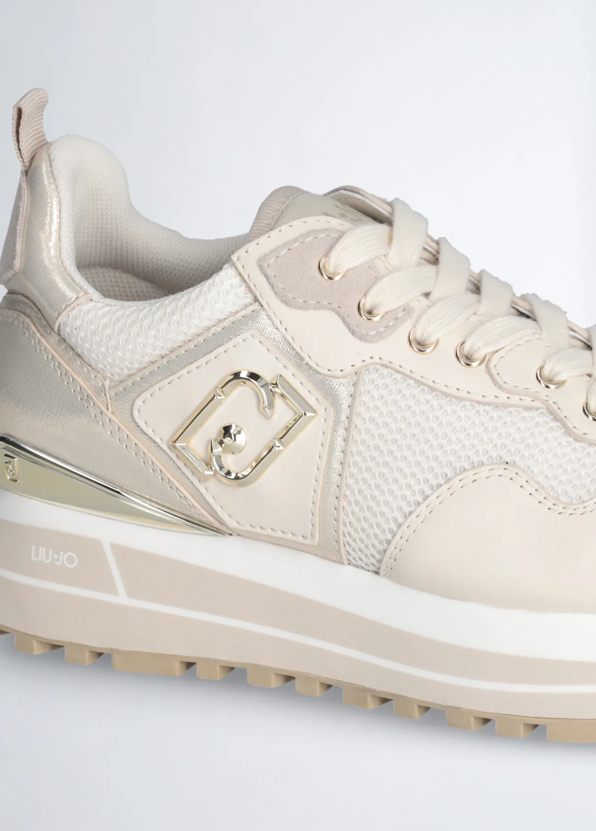 Liu Jo Sneakers plateforme en cuir et mesh|Femme Sneakers