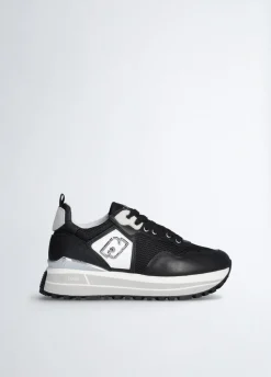 Liu Jo Sneakers plateforme en cuir et mesh|Femme Sneakers