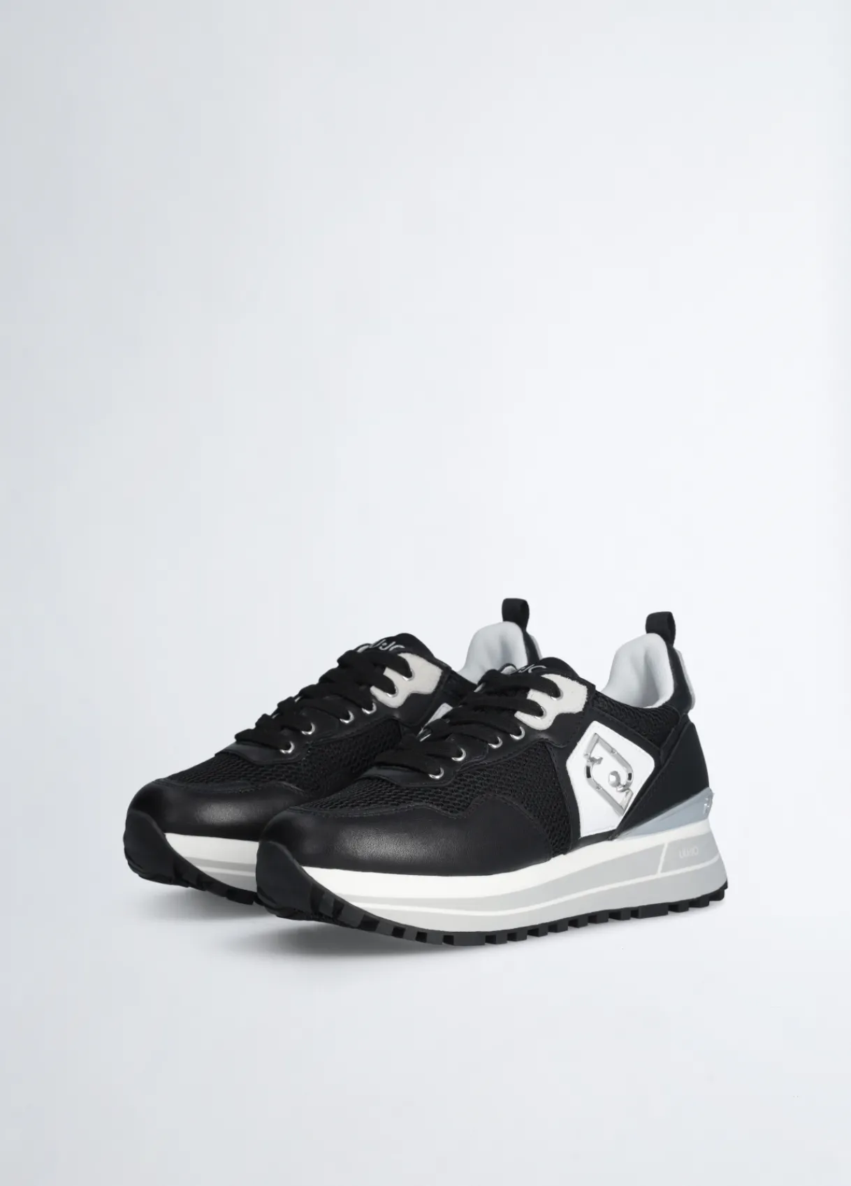 Liu Jo Sneakers plateforme en cuir et mesh|Femme Sneakers