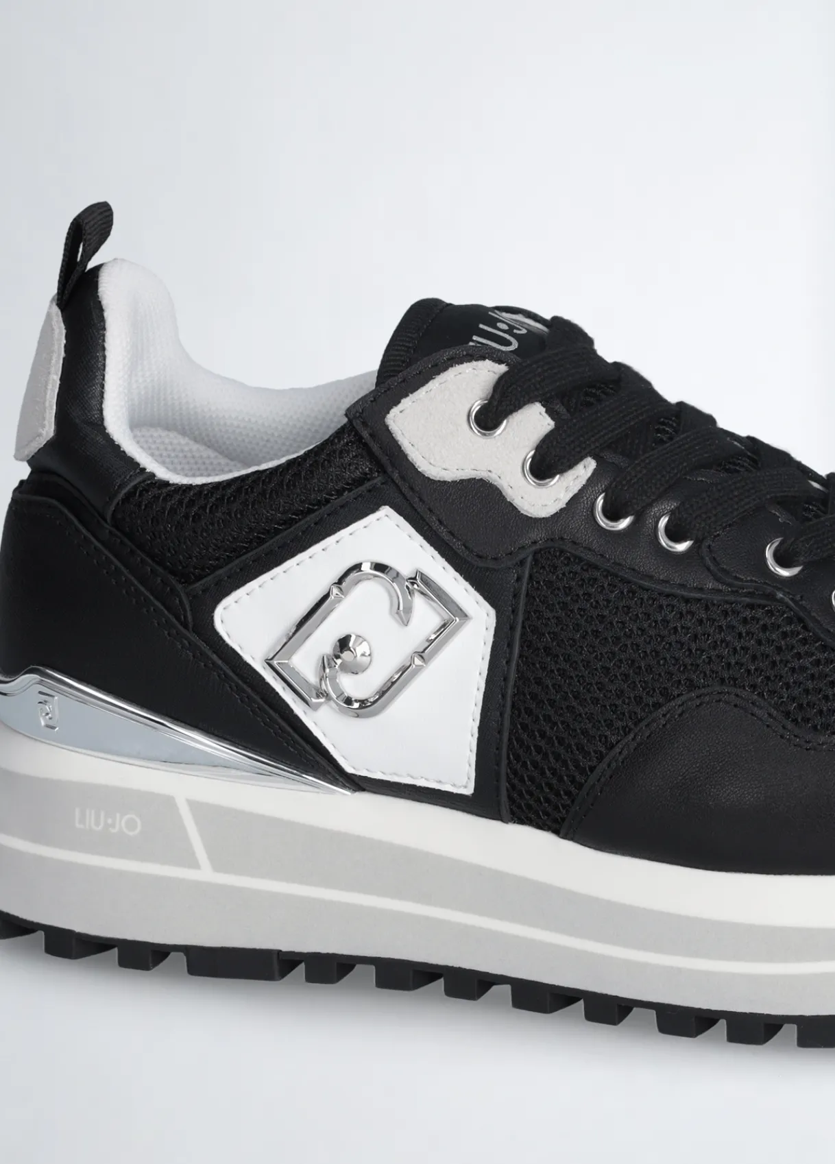 Liu Jo Sneakers plateforme en cuir et mesh|Femme Sneakers