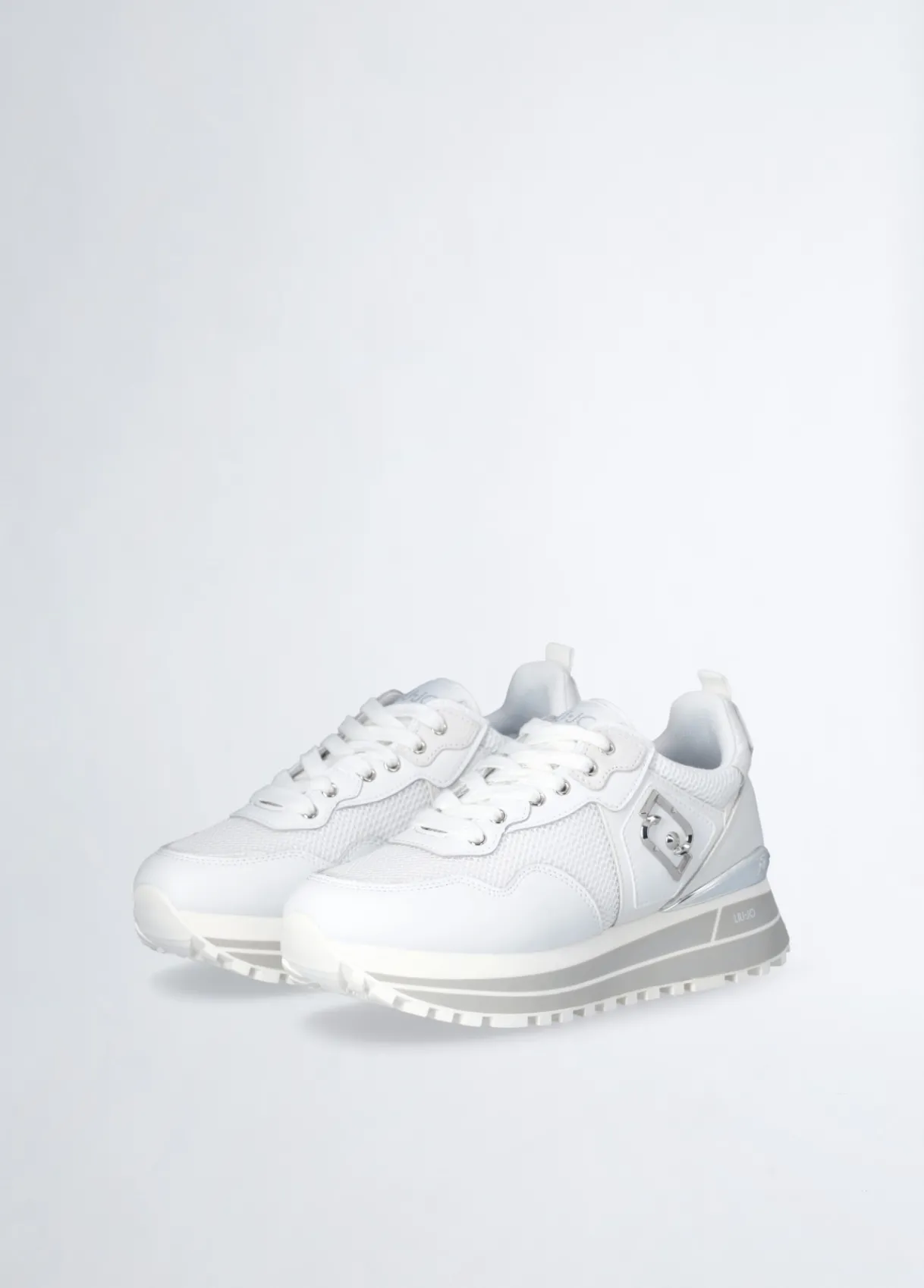 Liu Jo Sneakers plateforme en cuir et mesh|Femme Sneakers