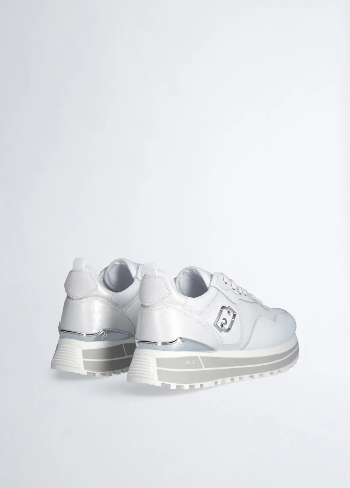 Liu Jo Sneakers plateforme en cuir et mesh|Femme Sneakers
