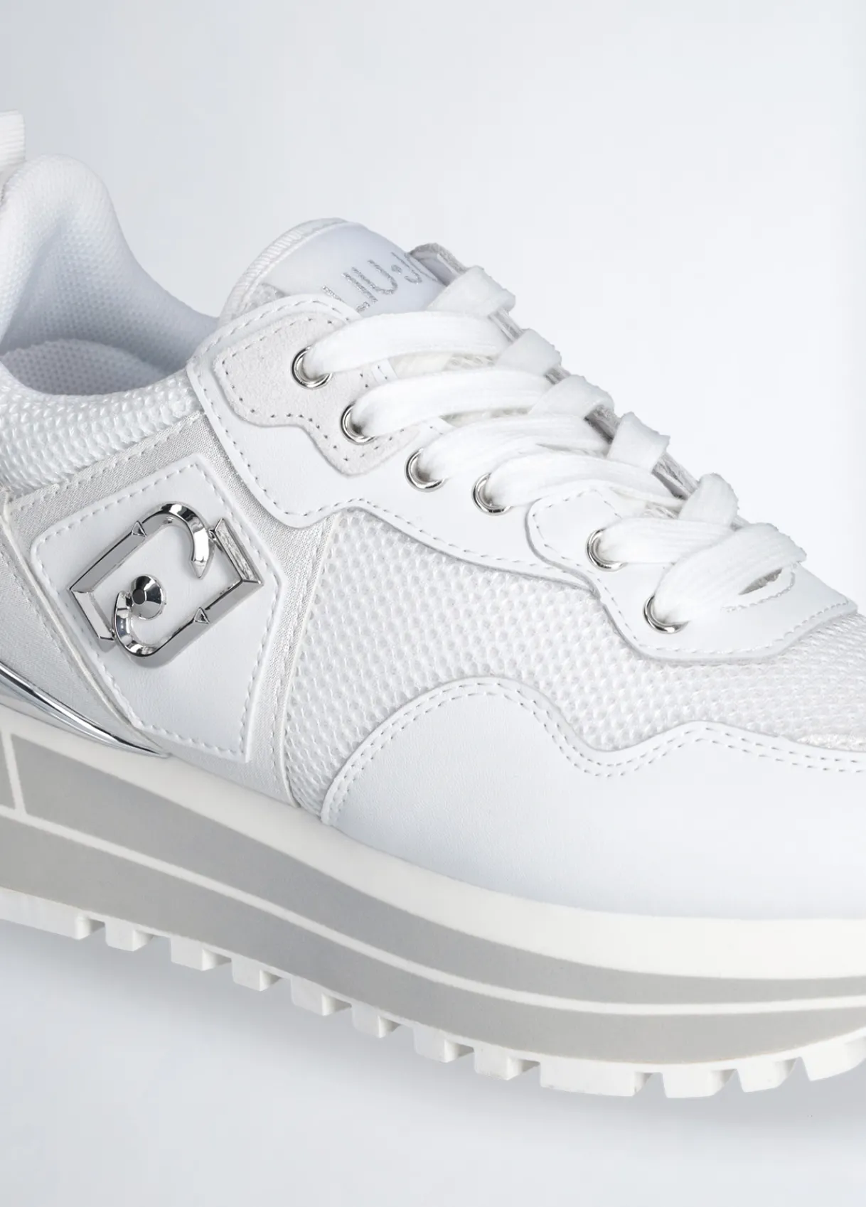 Liu Jo Sneakers plateforme en cuir et mesh|Femme Sneakers
