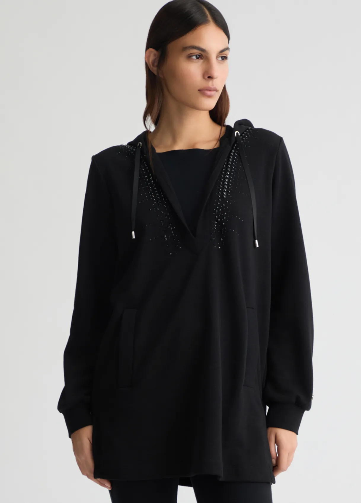 Liu Jo Sweat à capuche avec strass|Femme Sweat-Shirts