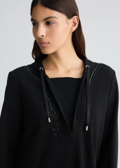 Liu Jo Sweat à capuche avec strass|Femme Sweat-Shirts