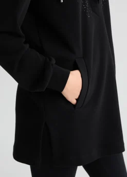 Liu Jo Sweat à capuche avec strass|Femme Sweat-Shirts