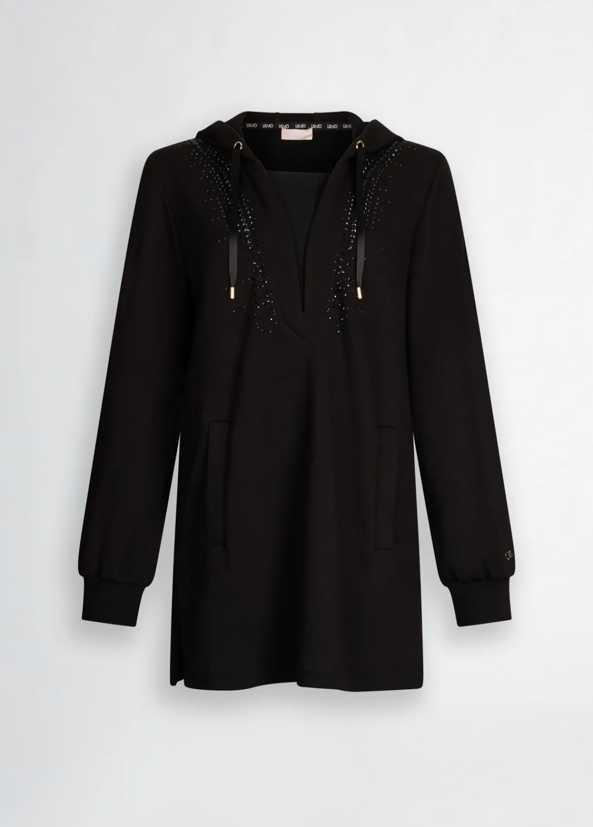 Liu Jo Sweat à capuche avec strass|Femme Sweat-Shirts