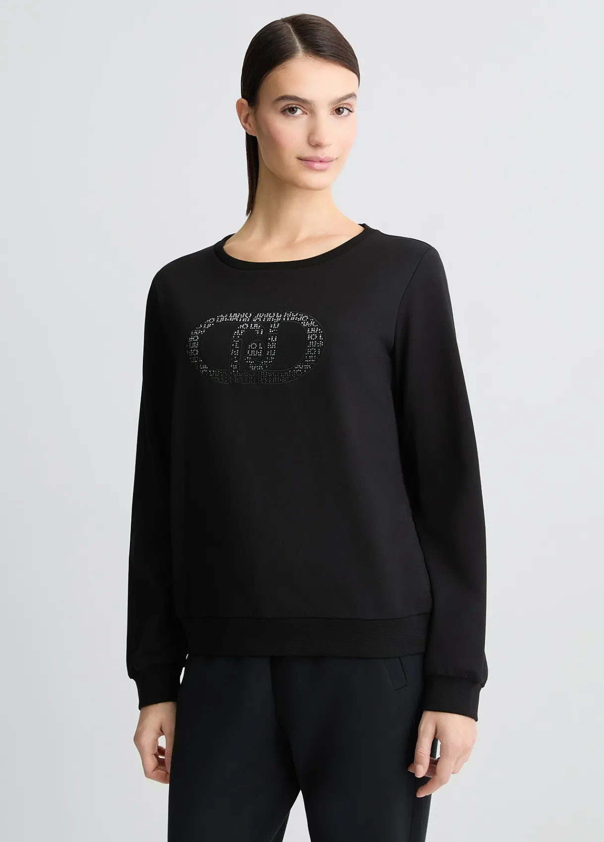 Liu Jo Sweat avec logo et strass|Femme Sweat-Shirts|Vêtements De Sport