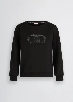 Liu Jo Sweat avec logo et strass|Femme Sweat-Shirts|Vêtements De Sport
