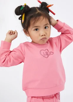 Liu Jo Sweat avec logo et strass|Enfant T-Shirts