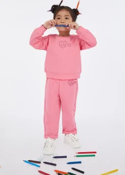 Liu Jo Sweat avec logo et strass|Enfant T-Shirts