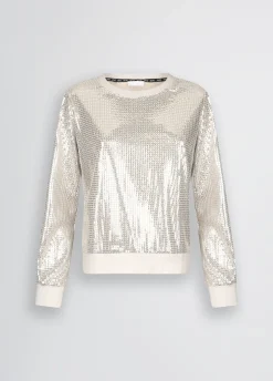 Liu Jo Sweat avec paillettes|Femme Sweat-Shirts|Vêtements De Sport